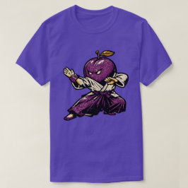 T-shirt Flux d'Aikido de Prune — Combattant de l'Harmonie 