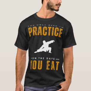 T-shirt Flux dans le rire avec Tai Chi Exercice Tee Fin