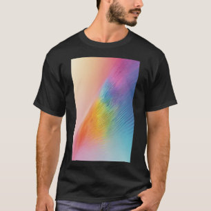 T-shirt Flux lumineux arc-en-ciel : Une vague pastel Abstr