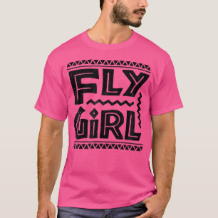 T-shirt Fly Girl 80S 90S Old School Distressed B-Girl Hip
