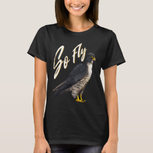 T-shirt Fly Peregrine Falcon Birding pour les ornithologue