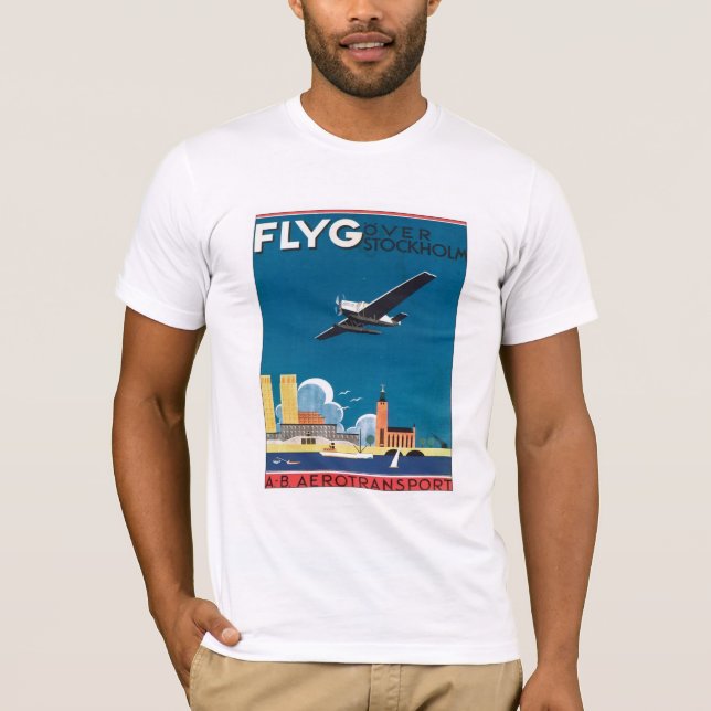 T-shirt FLYG Stockholm Suède (Devant)