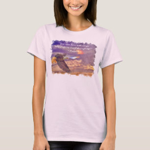 T-shirt Flying Bald Eagle & Rumi's Poem on Living