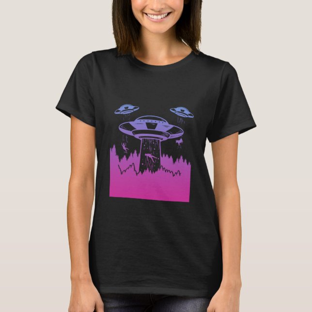 T-shirt Flying Saucer UFO  Astronauts are Aliens (Devant)