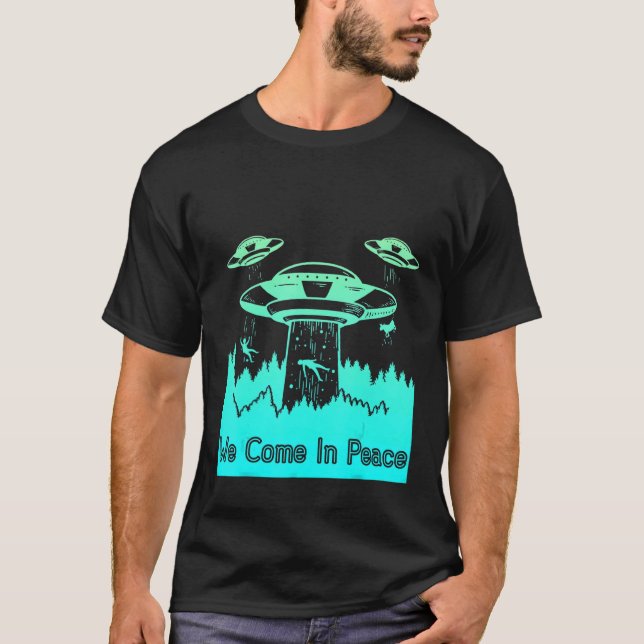 T-shirt Flying Saucer UFO Astronauts are Aliens 9 (Devant)