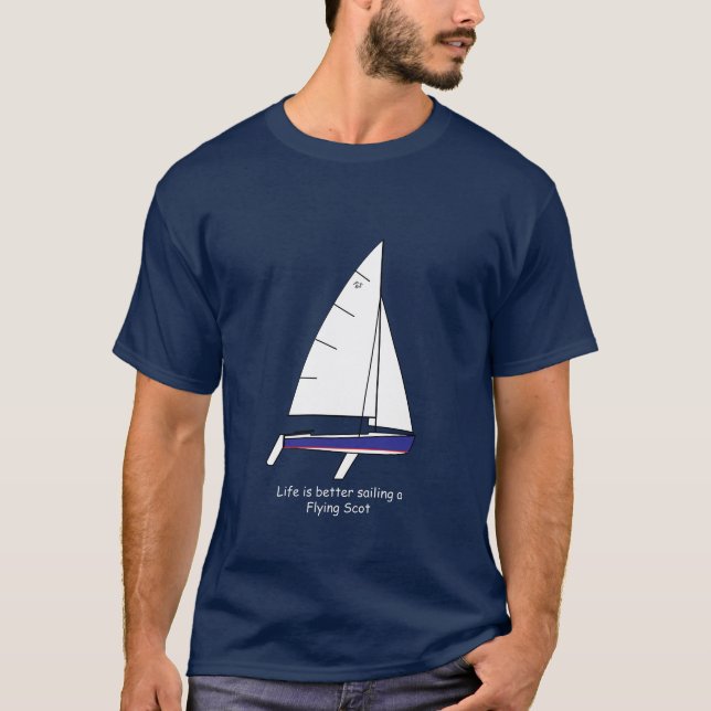 T-shirt Flying Scot Sailboat (Devant)