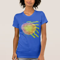 Flying Sun Original Abstrait Wearable Art