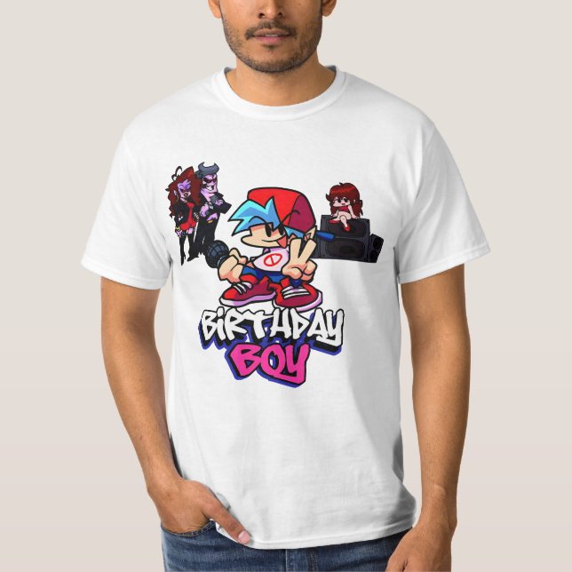 T-shirt FNF Boyfriend anniversaire (Devant)
