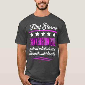 T-shirt Fnf Sterne Krankenschwester