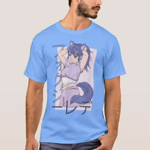 T-shirt Fo Girl Anime Japonaise Design Girl Avec Queue 142