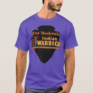 T-shirt Fo Meskwaki Amérindien Guerrier Fier H