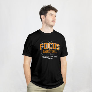 T-shirt Focus Basketball — S'entraîner Fort, Jouer Intelli
