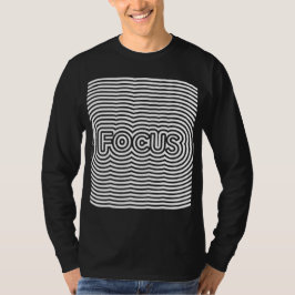T-shirt Focus illusion optique op art lignes blanches