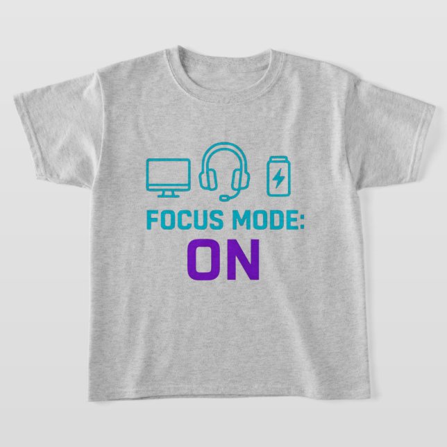 T-shirt Focus Mode ON – Minimalist Tech (Poser)