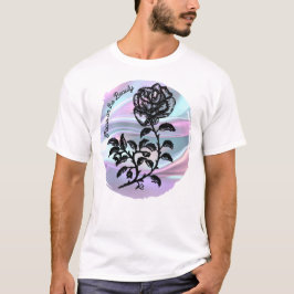 T-shirt Focus sur la Beauté - Stylo et Rose d'encre sur Pa