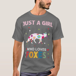 T-shirt Foes Lover Just a Girl Who Loves Foes Daisy Flower