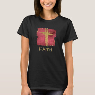 T-shirt *~* FOI Chrétien Croix Rouge Parties scintillant 