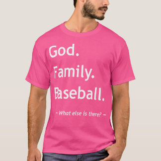 T-shirt Foi chrétienne Dieu Famille Baseball Jésus Christi