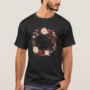 T-shirt Foi Chrétienne Florale Pas Aujourd'Hui Satan Bible