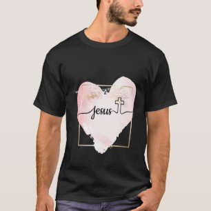 T-shirt Foi chrétienne Jésus Catholicisme Cœur