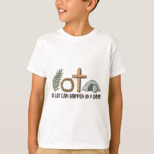 T-shirt Foi chrétienne Joyeux jour de Pâques Beaucoup de c