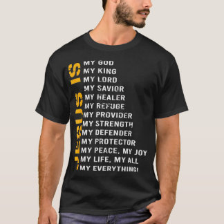 T-shirt Foi chrétienne Religion Jésus Lover Don Jésus