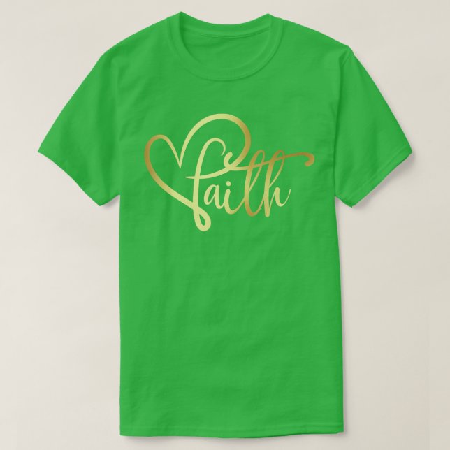 T-shirt Foi Coeur en Jésus Aimer Comme Jésus tenue pour Ch (Design devant)