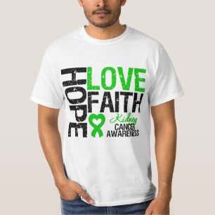 T-shirt Foi d'amour d'espoir de Cancer de rein