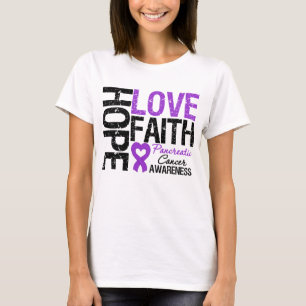 T-shirt Foi d'amour d'espoir de Cancer pancréatique