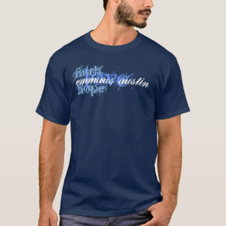 T-shirt Foi, espoir, amour - Bleu foncé
