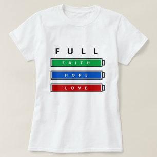 T-shirt Foi - Espoir - Amour - Personnalisable - Complet