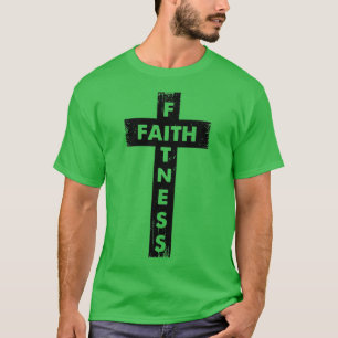 T-shirt Foi Et Fitness Croix Sainte Chrétienne Weightlifte
