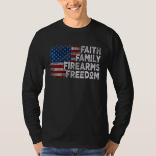 T-shirt Foi Famille Armes à feu & Liberté Tee - shirts du