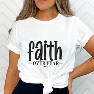 T-shirt Foi Inspirante sur la peur-cadeau religieux