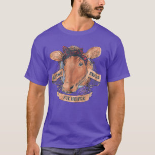 T-shirt Foi Jésus Vache Psaume chrétien 136