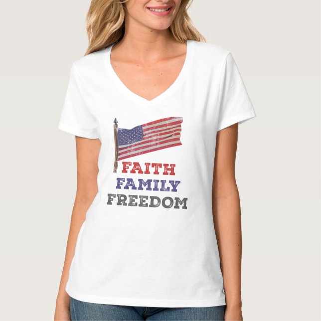 T-shirt Foi Liberté familiale (Devant)