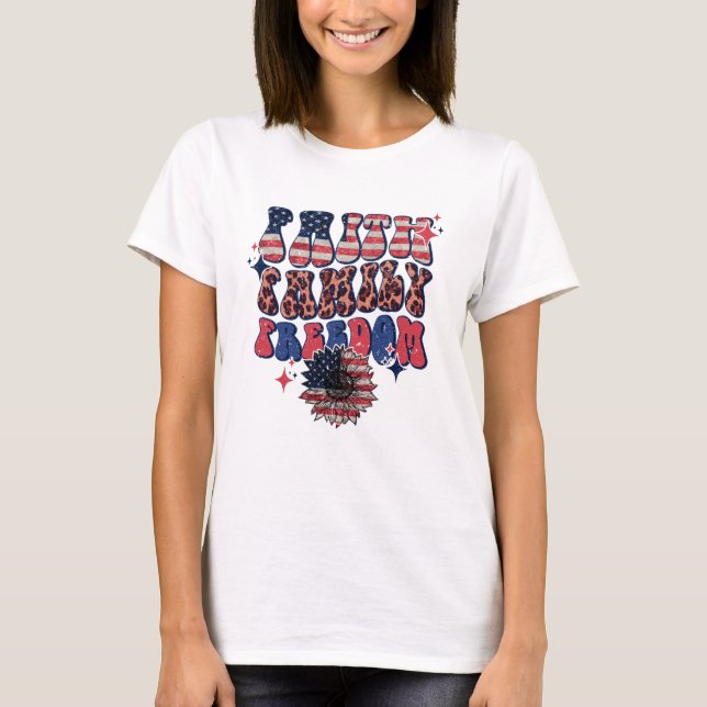 T-shirt Foi Liberté familiale (Devant)