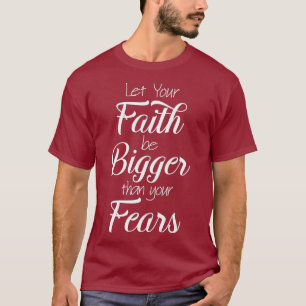 T-shirt Foi Peur Bible Verse Chrétien Dieu Jésus Priez
