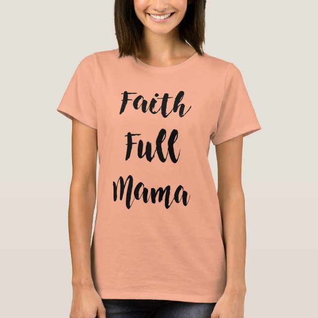 T-shirt Foi pleine Mama grise Crew-Neck Tee (Devant)