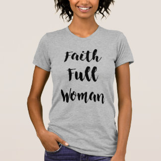 T-shirt Foi-Pleine pièce en t d'encolure ras du cou de