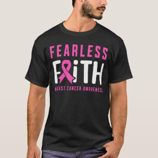 T-shirt Foi sans peur Sensibilisation au cancer du sein