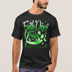 T-shirt Foi sur la peur Cancer surrénal Sensibilisation Bu