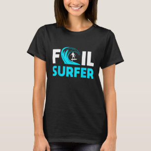 T-shirt Foil Surfing Design Ocean Wave Rider 1