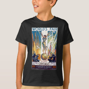T-shirt Foire Mondiale de Chicago 1933 - Art Déco Retro Vi