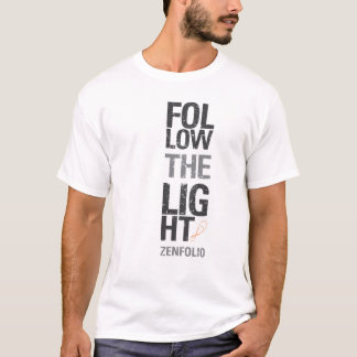 T - Shirt: Folgen Sie dem Licht: Weiß T-Shirt