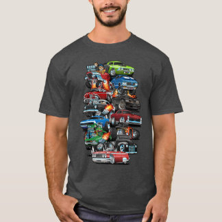 T-shirt Folie automobile Muscle Cars Voitures Classiques e
