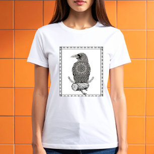 T-shirt Folklore Corbeau dans la mythologie Unisexe