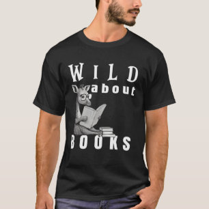 T-shirt Folle de lecture Amour des livres Nerd Bibliophile