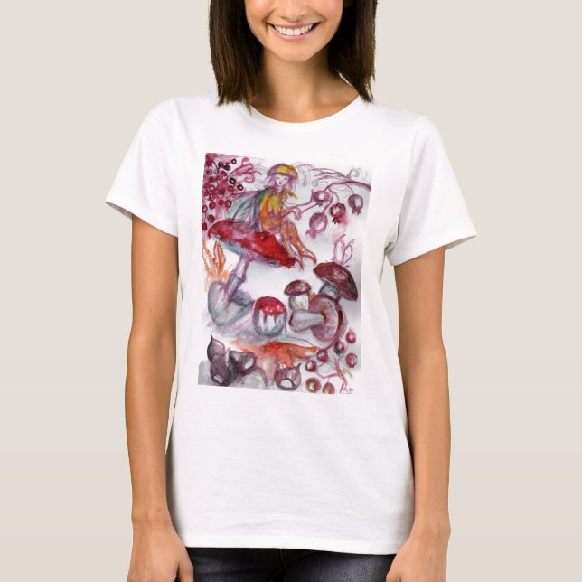 T-shirt FOLLET MAGIQUE DE CHAMPIGNONS Imaginaire Floral Ro (Devant)