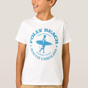 T-shirt Folly Beach (surfer)